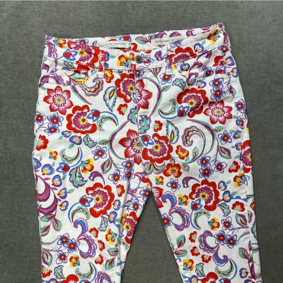 Anthropologie Pilcro and the Letterpress Floral Print Mid Rise Skinny Jeans - Picture 3 of 10